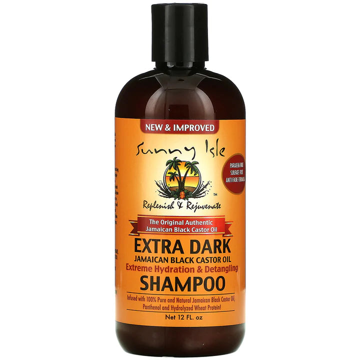SUNNY ISLE - JAMAICAN BLACK CASTOR OIL - SHAMPOING HYDRATANT EXTRÊME ET DÉMÊLANT