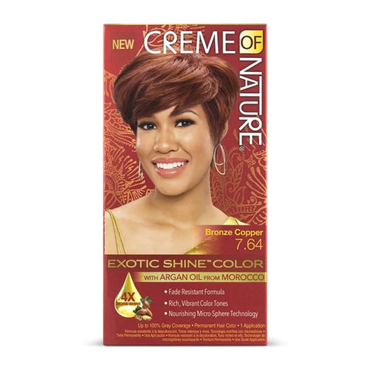 CREME OF NATURE - ARGAN OIL - COLORATION BRONZE COPPER N°7.64