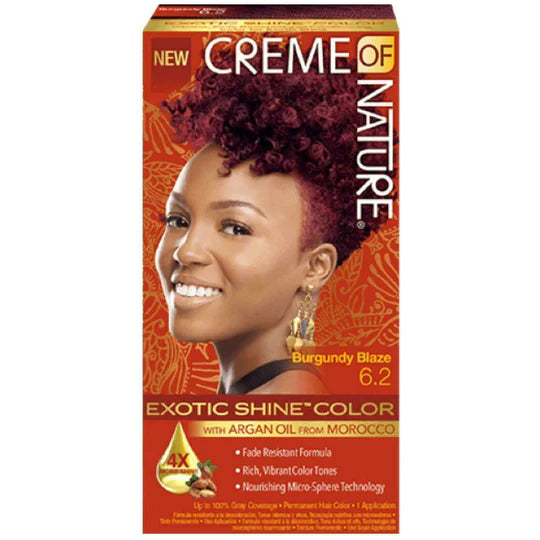 CREME OF NATURE - ARGAN OIL - COLORATION BURGUNDY BLAZE N°6.2