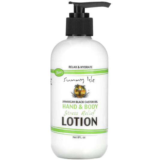 SUNNY ISLE - JAMAICAN BLACK CASTOR OIL - LOTION ANTI-STRESS POUR MAINS ET CORPS