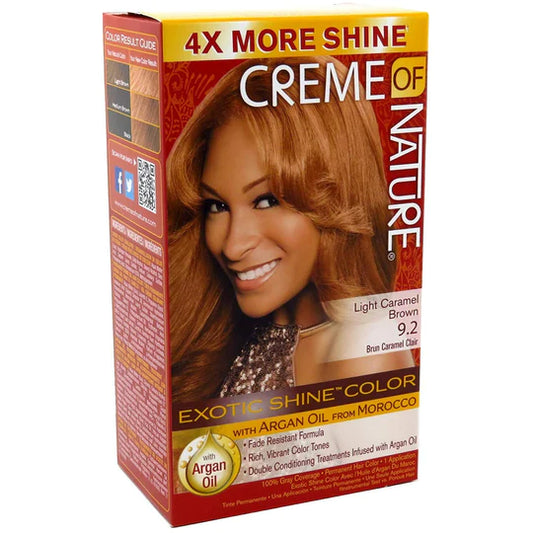 CREME OF NATURE - ARGAN OIL - COLORATION LIGHT CARAMEL BROWN N°9.2