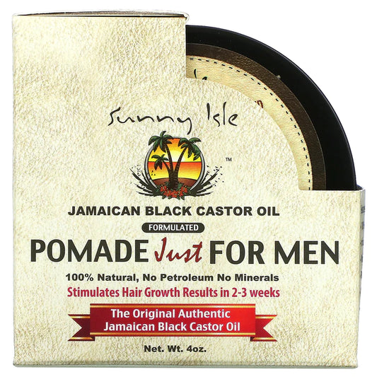 SUNNY ISLE - JAMAICAN BLACK CASTOR OIL - POMMADE HOMME