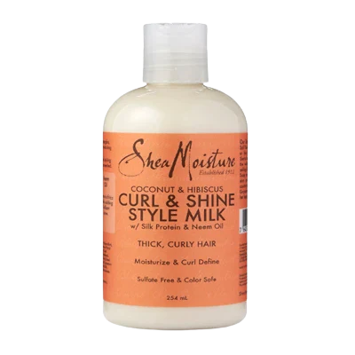 SHEA MOISTURE - COCO & HIBISCUS - "CURL & SHINE" STYLE MILK
